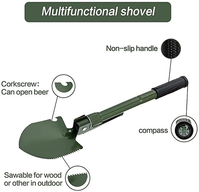 Hot Selling Garden Tools Survival Tactical Multifunction Folding Shovel