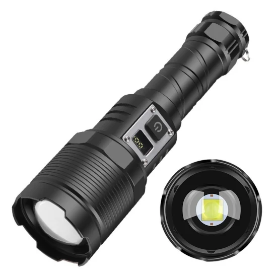 30W Rechargeable Flashlight 1500m Bright 1800 Lumens Xhp70 Powerful USB Tactical LED Flashlight